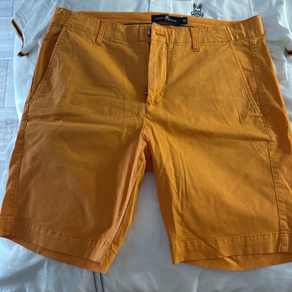 Psycho Bunny Orange Shorts Never worn